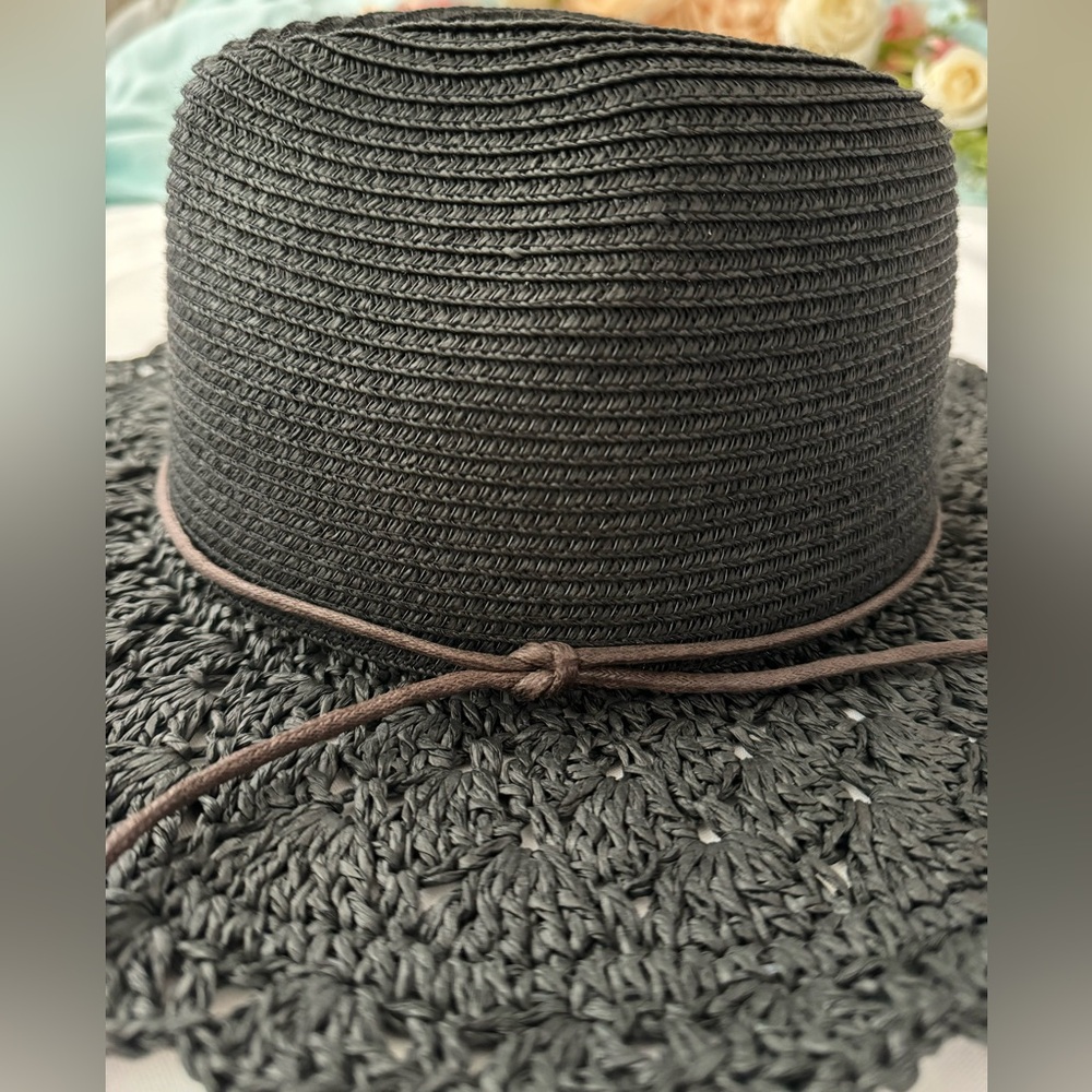 ✨Olive & Pique Black Hat ~ Boho, Western, Festival - Picture 5 of 7